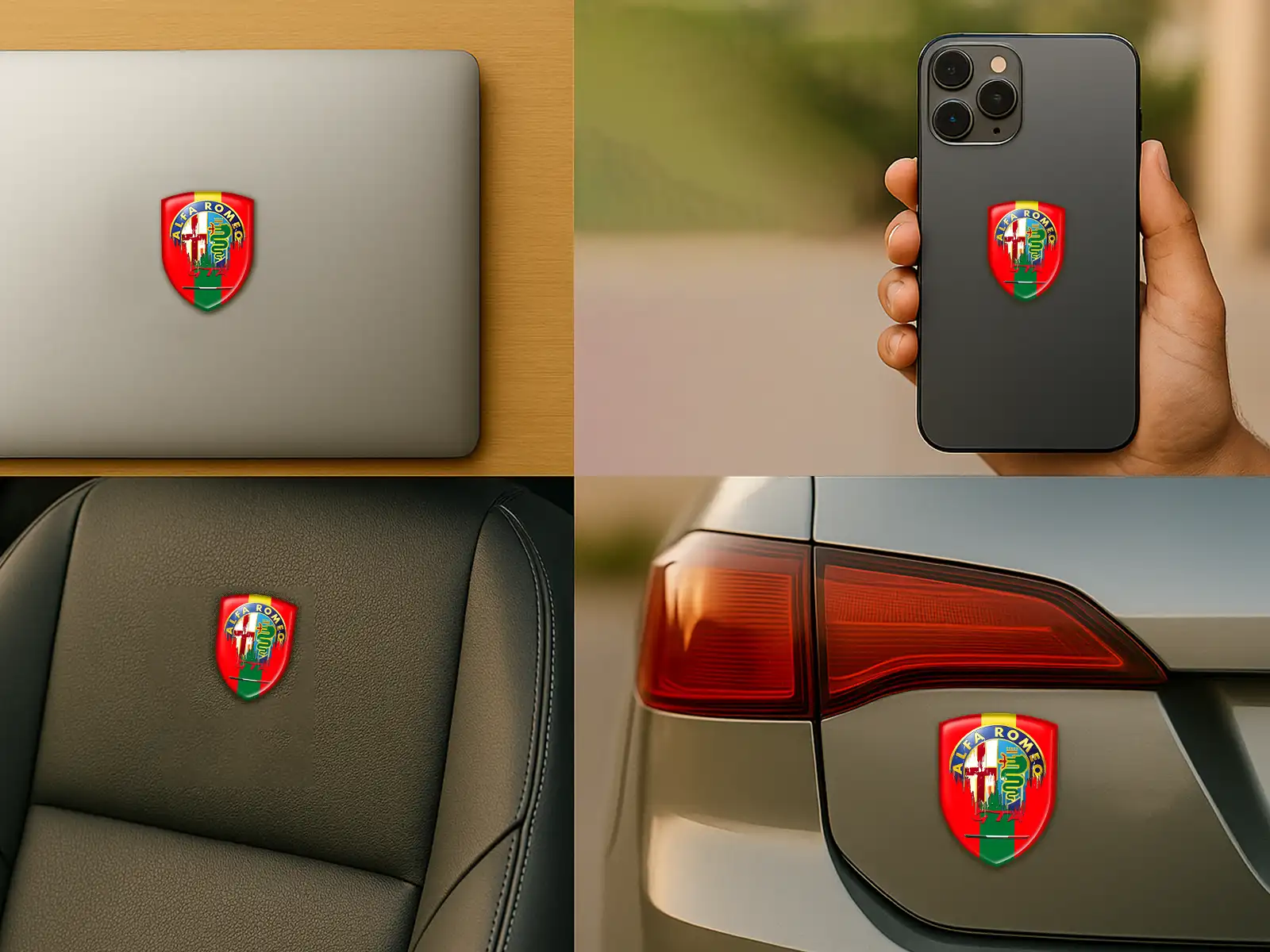 Alfa Romeo Fensteraufkleber Robust Modern Anpassbar Auto